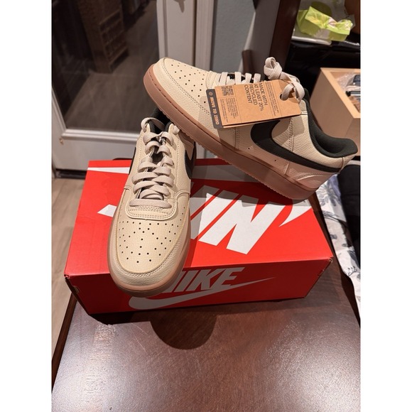 Nike Mens Shoes Nike Court Vision Low Lt Khaki Seq Gum Medium Brown main image 5